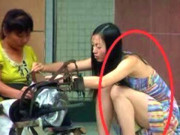 冰箱姐：妹子只顾着补衣服，还没发现自己尴尬了呢