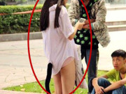 冰箱姐：一心忙着去上班的妹子，衣服当裙子穿都不知道，真是尴尬大了