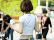 萌妹子：牛仔裤，属于时尚的标志